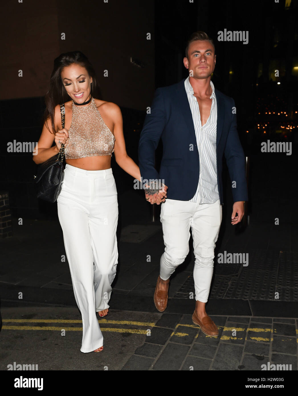 Love Island couple Tom Powell and Sophie Gradon at Neighbourhood in  Manchester Featuring: Tom Powell, Sophie Gradon Where: Manchester, United  Kingdom When: 22 Jul 2016 Stock Photo - Alamy