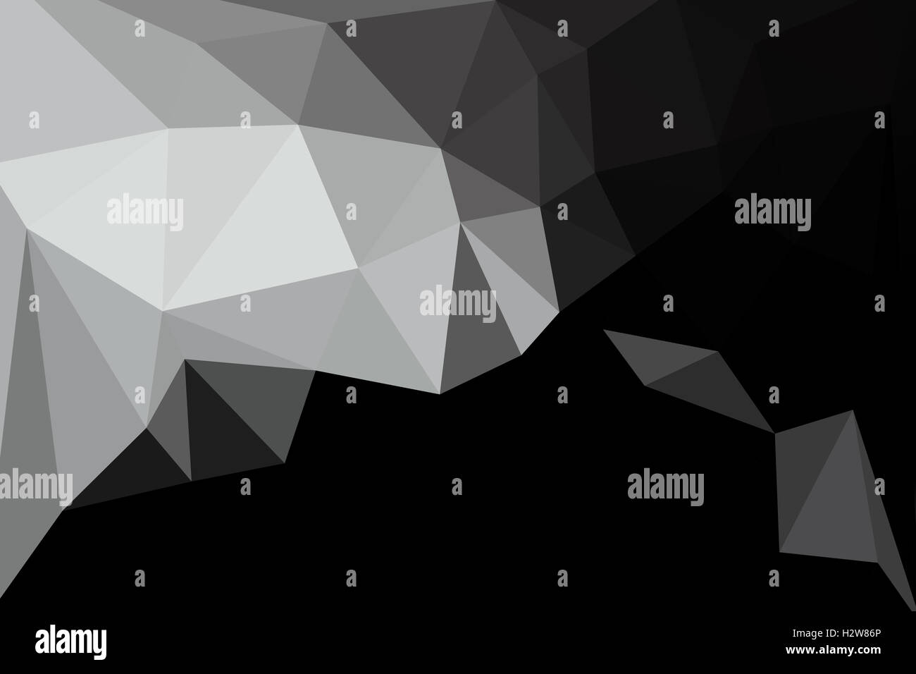 black and white polygon for background design Stock Photo - Alamy