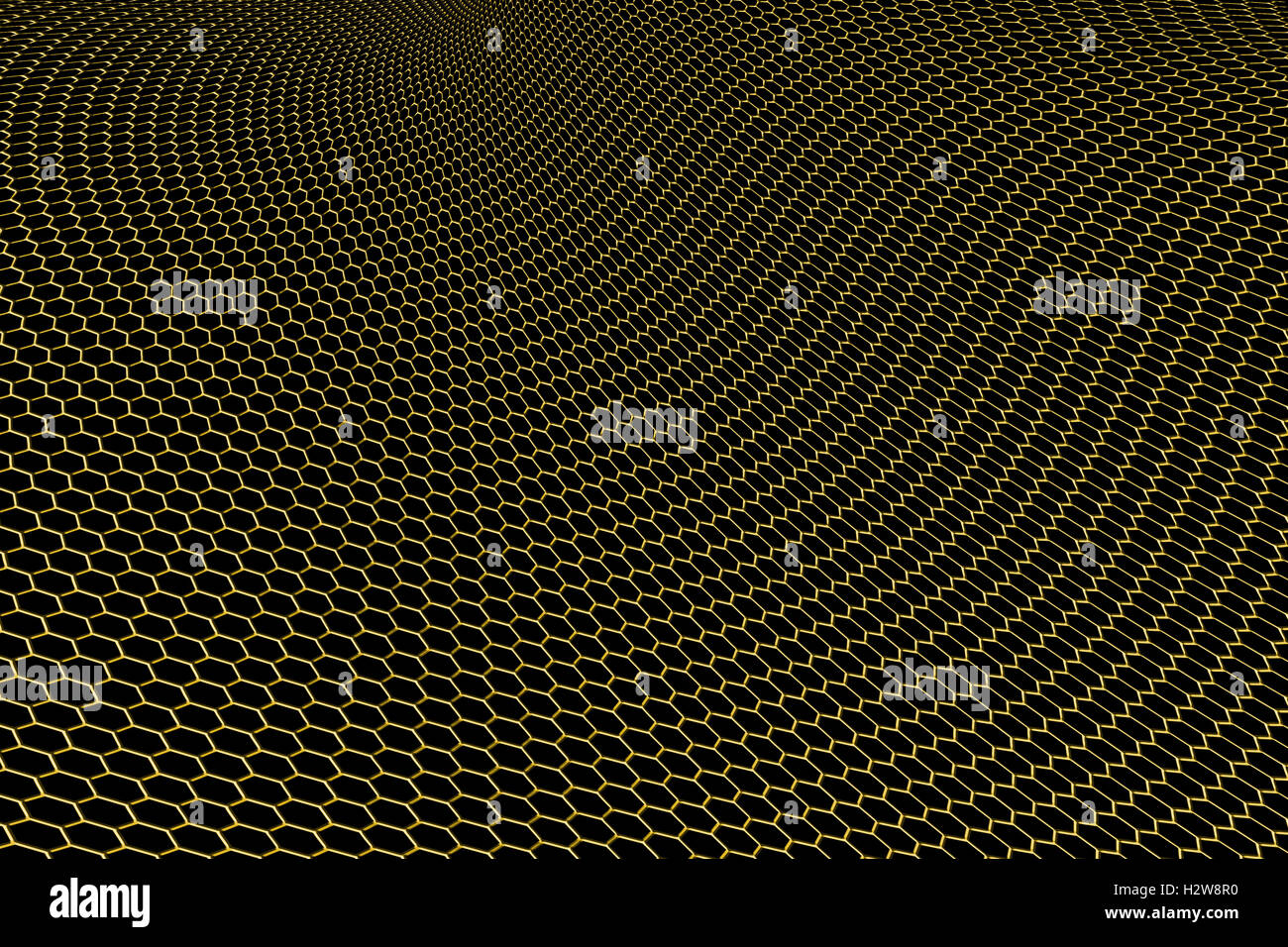 gold curve metallic mesh on black background. monochrome color. for web ...