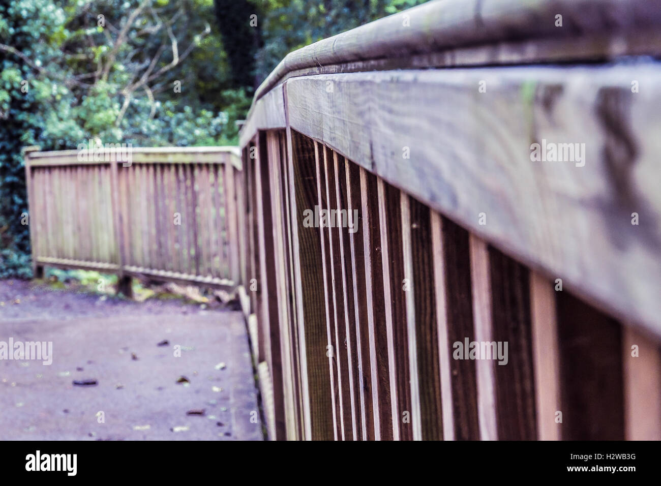 Bokeh wooden bridge hi-res stock photography and images - Alamy