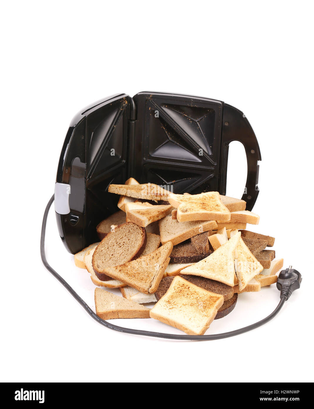 Toaster with bread slices Stock Photo Alamy