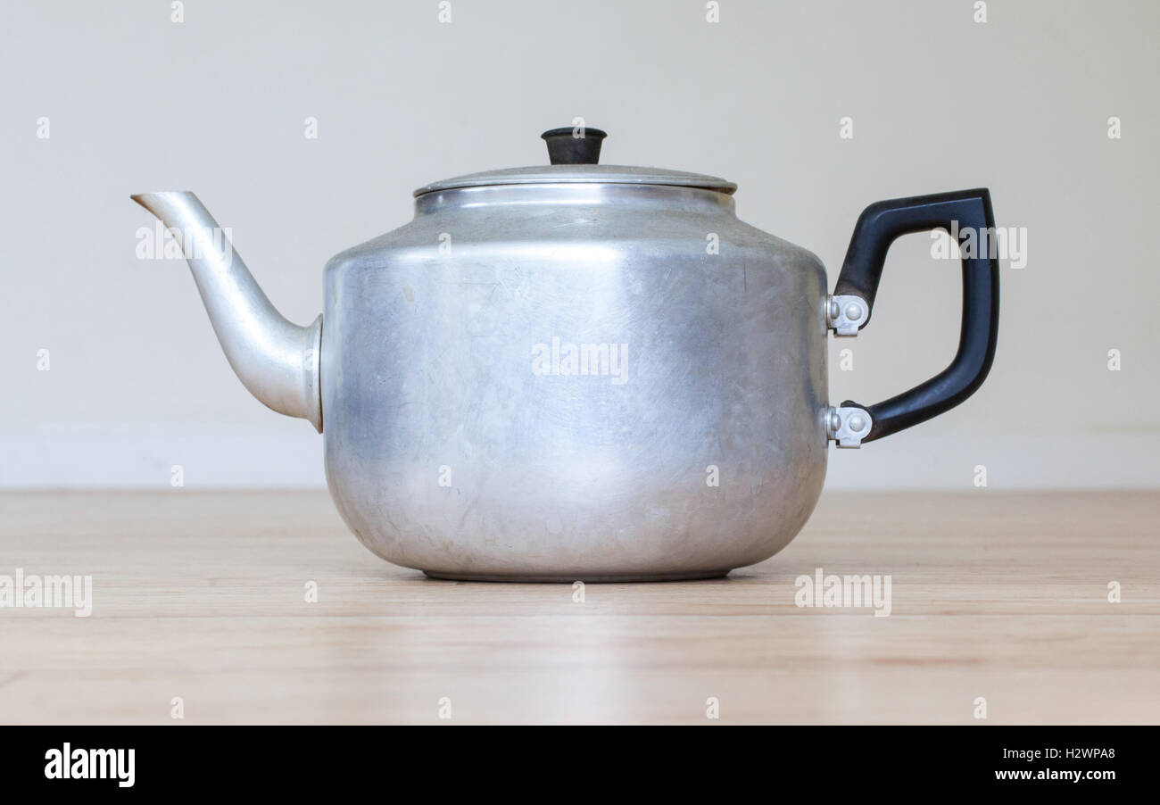 Old metal tea pot Stock Photo Alamy
