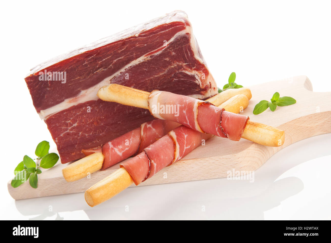 Culinary prosciutto background Stock Photo Alamy
