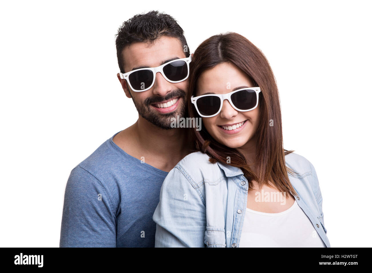 Portrait of a funny couple Stock Photo - Alamy