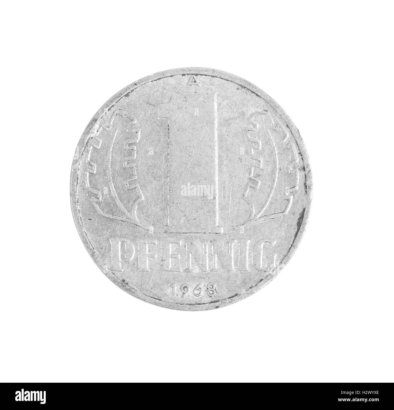 German pfennig coin Stock Photo - Alamy