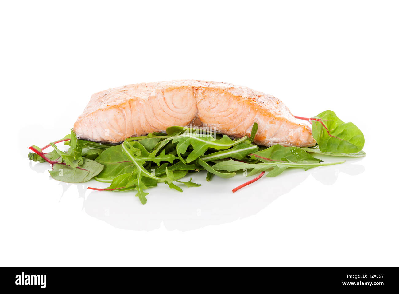 Grilled salmon fillet Stock Photo - Alamy
