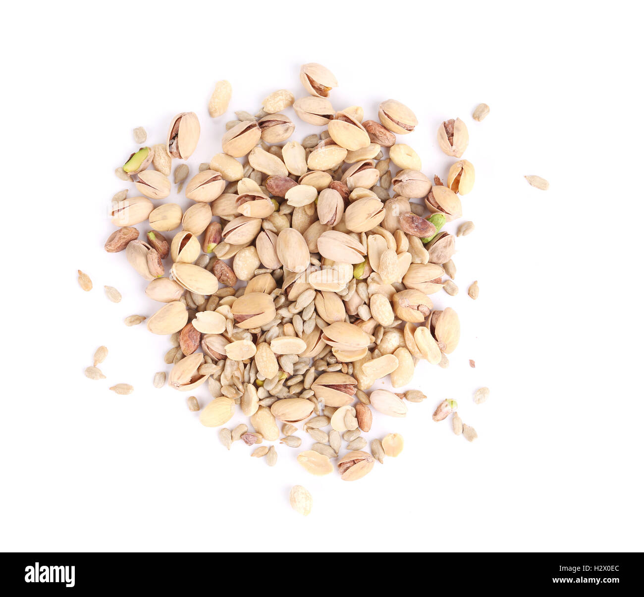 Pistachios and sunflower seeds Stock Photo Alamy