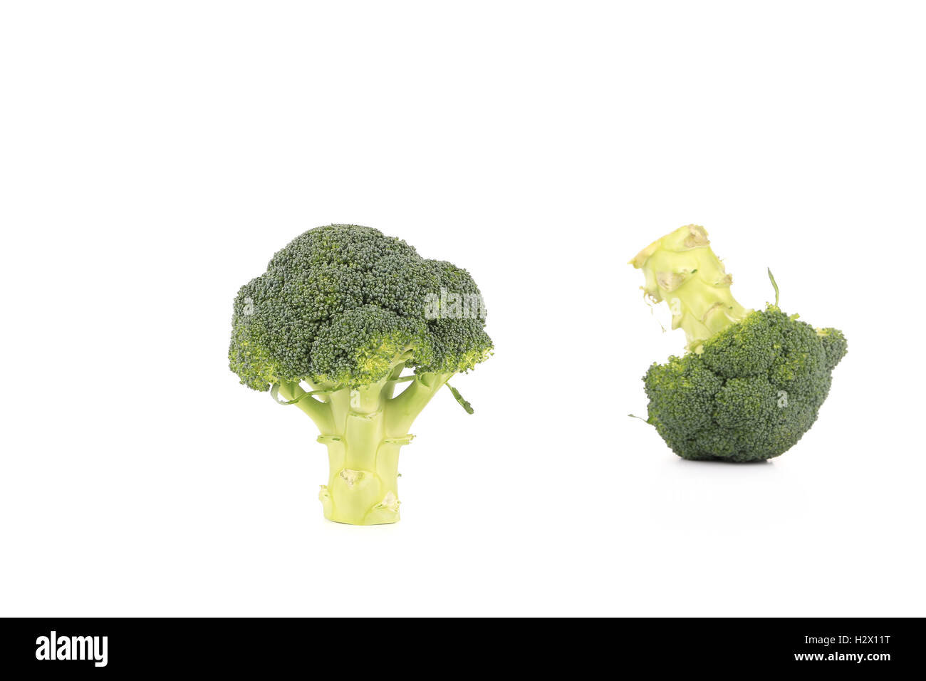 Two fresh broccoli Stock Photo - Alamy