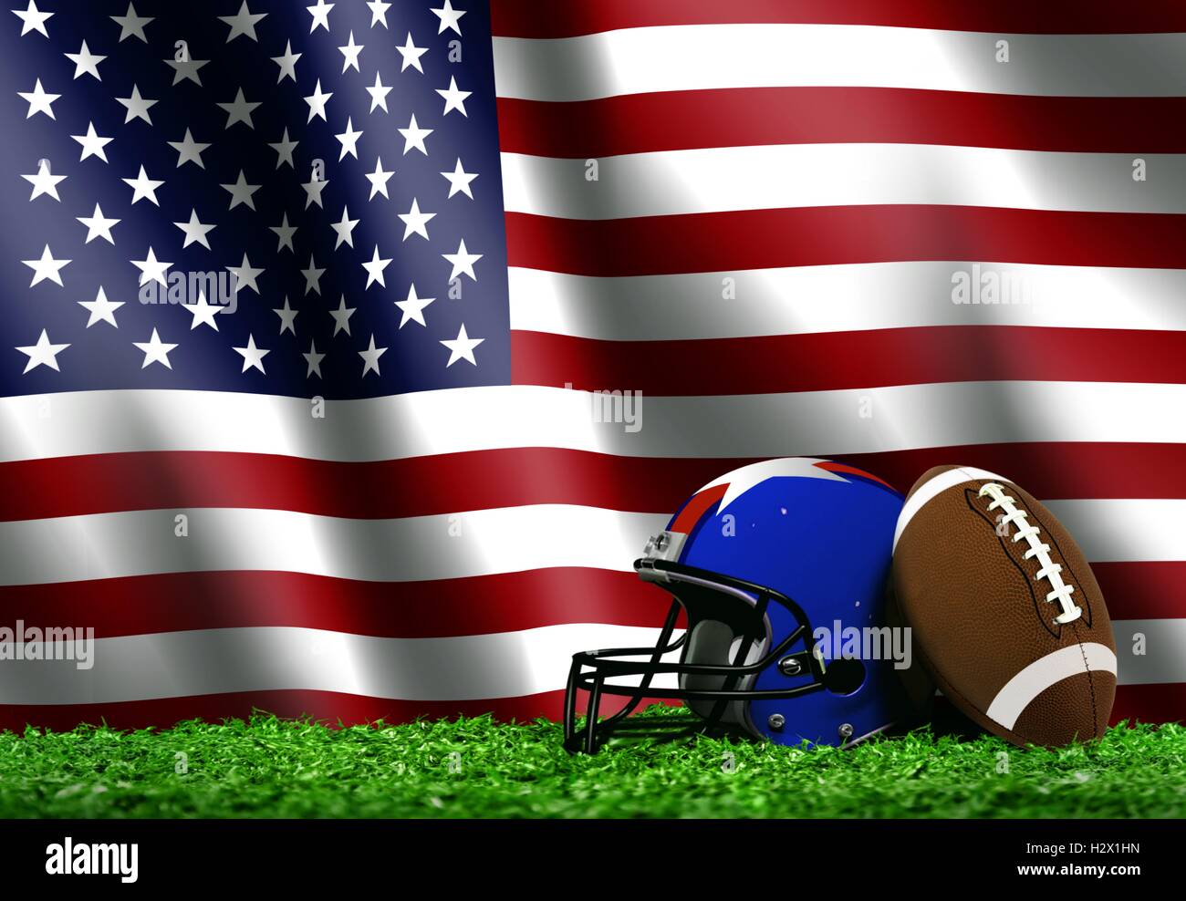 American flag football hires stock photography and images Alamy