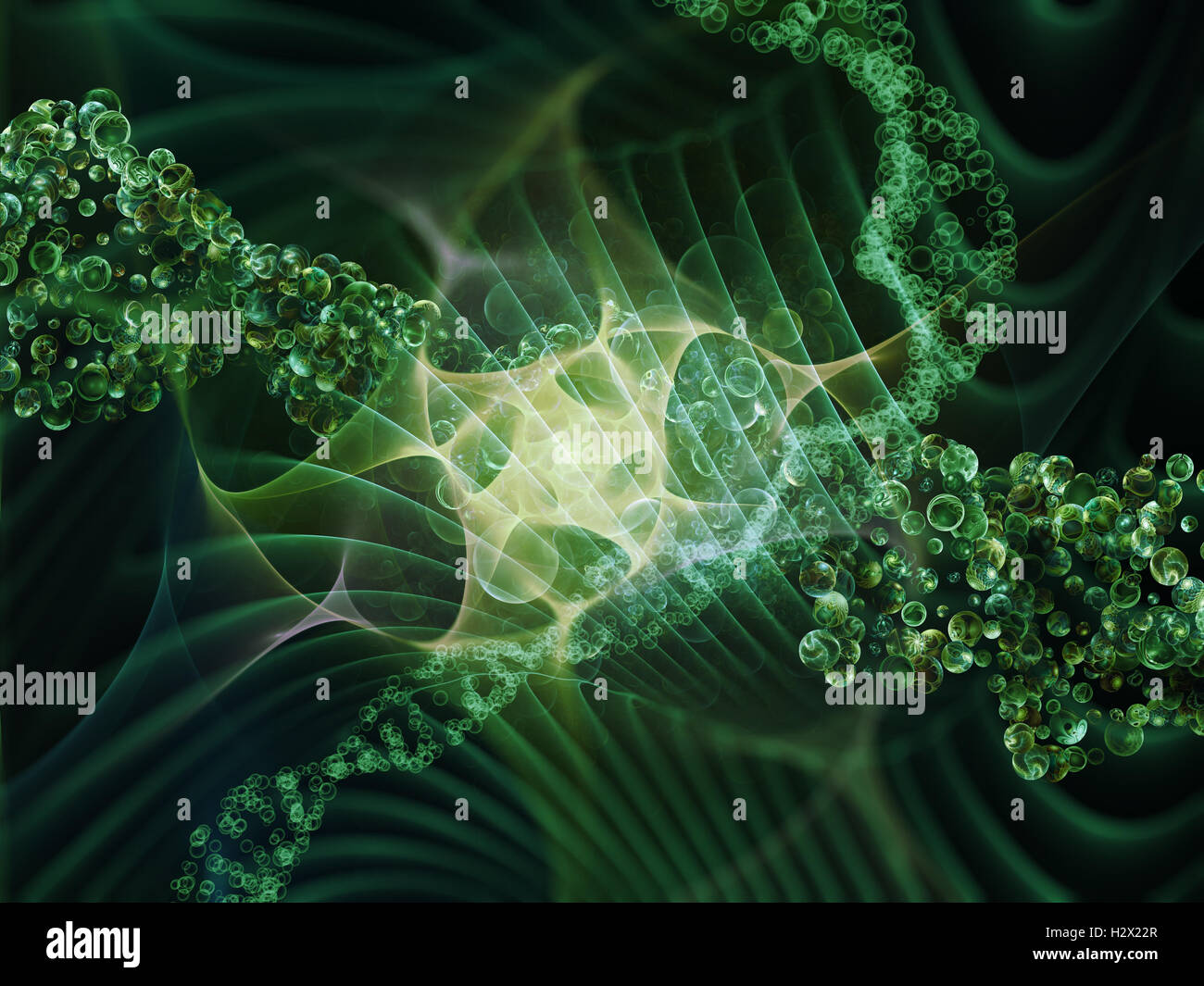 Visualization of DNA Stock Photo