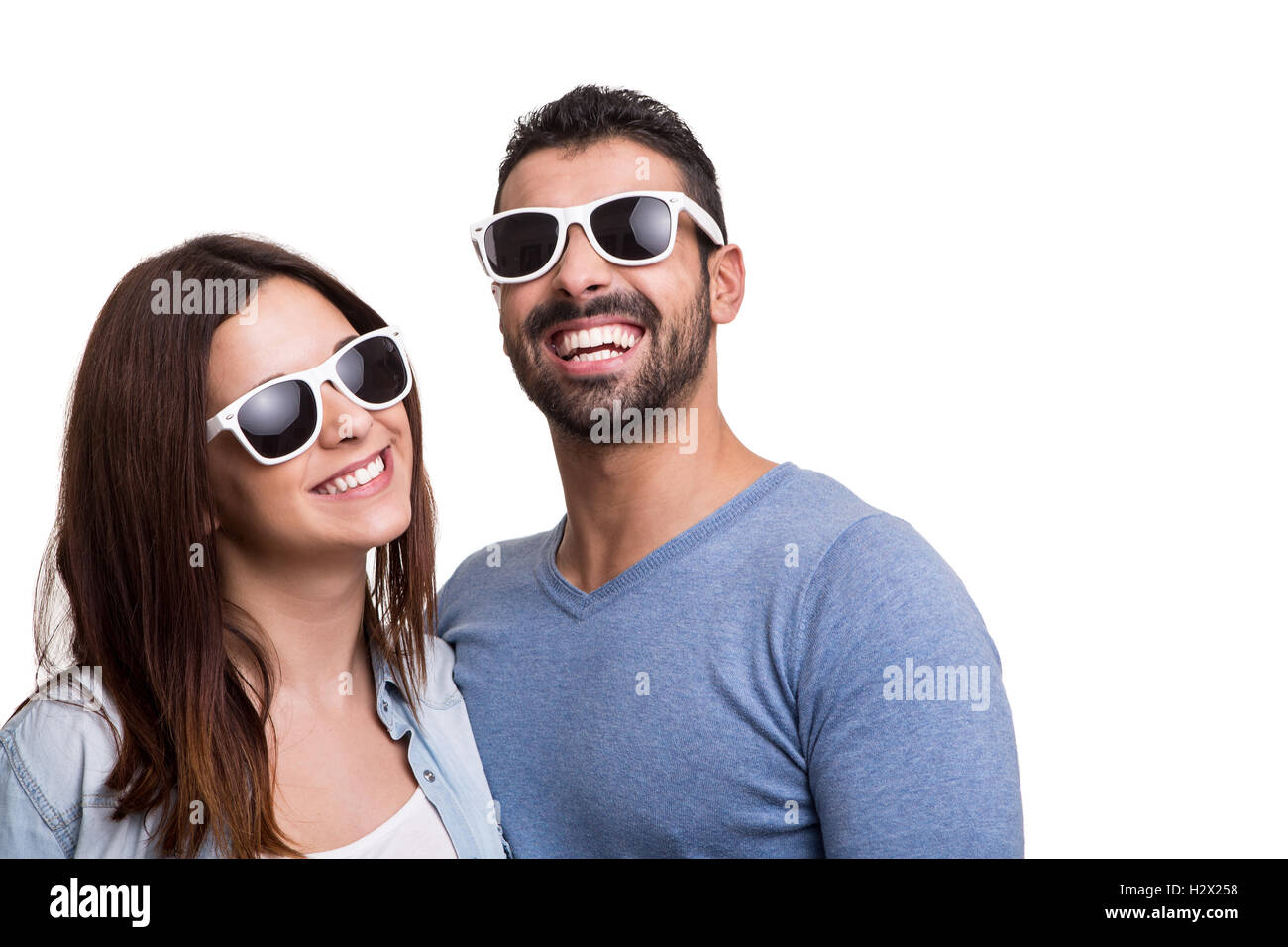 Portrait of a funny couple Stock Photo - Alamy