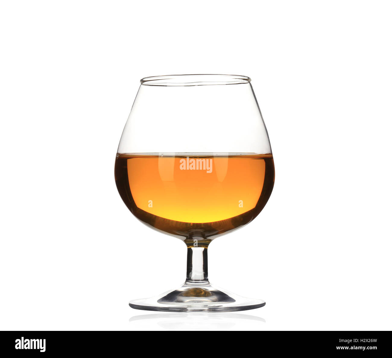 Brandy cognac glass isolated Stock Photo Alamy