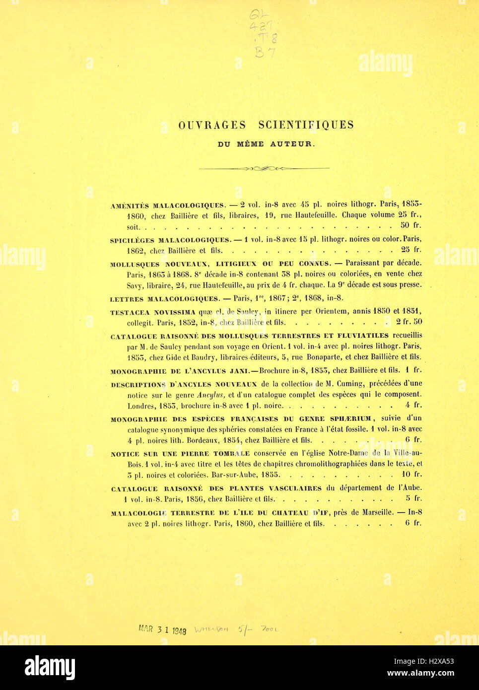 This malacological work focuses on the study of mollusks in the Regency ...