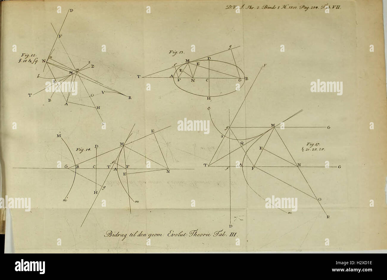 Kongelige Danske videnskabernes selskabs skrifter BHL473 Stock Photo