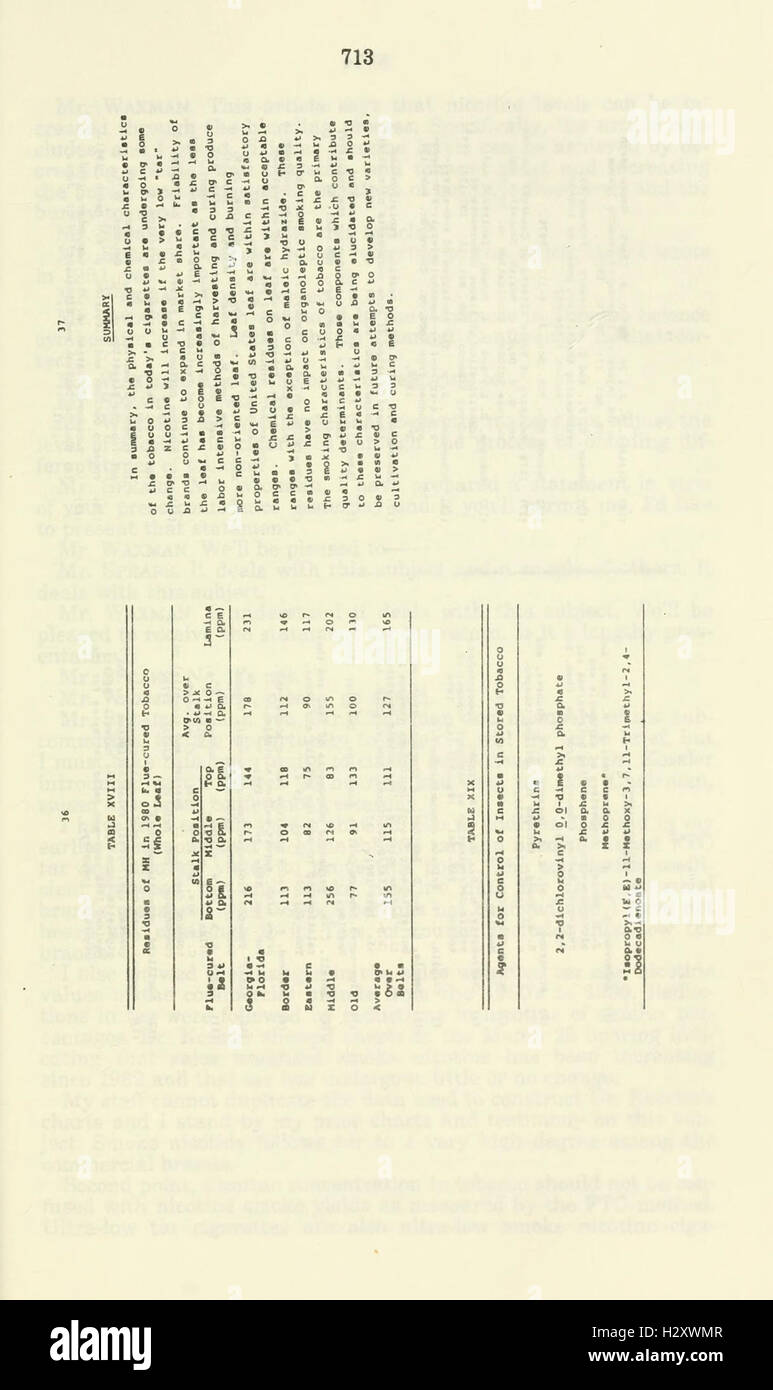 Regulation of tobacco products (Page 713) BHL165 Stock Photo Alamy
