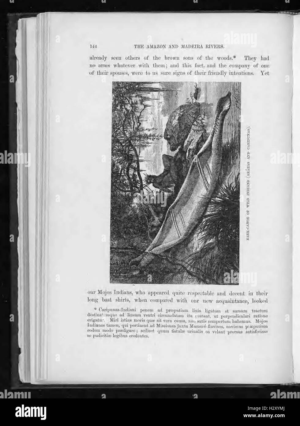 The Amazon and Madeira rivers (Page 144) BHL484 Stock Photo