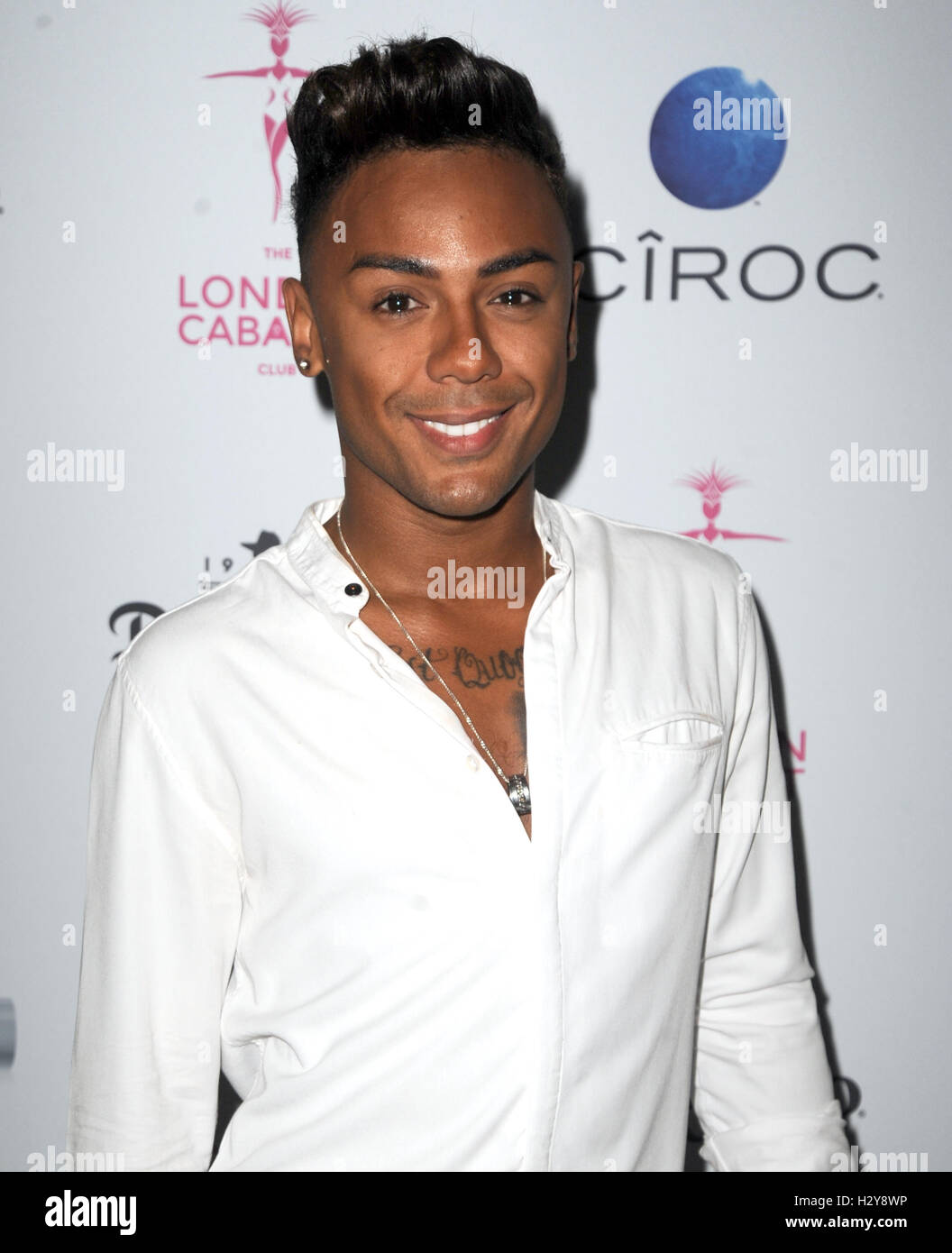 Marcus Colins performs live at The London Cabaret Club  Featuring: Marcus Colins Where: London, United Kingdom When: 30 Jul 2016 Stock Photo