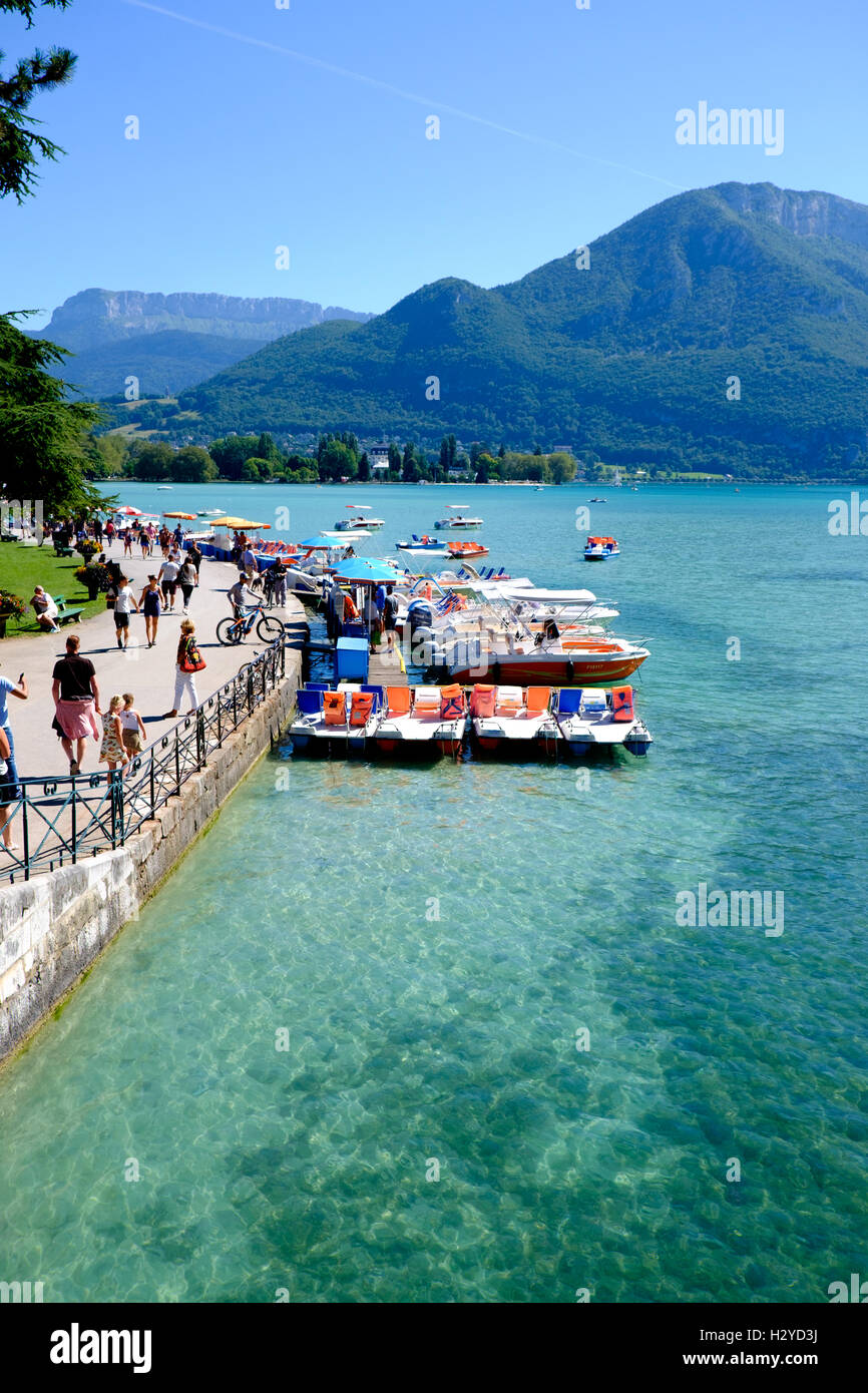 Lake Annecy Haute-Savoie department, Rhone-Alpes region, France Stock Photo
