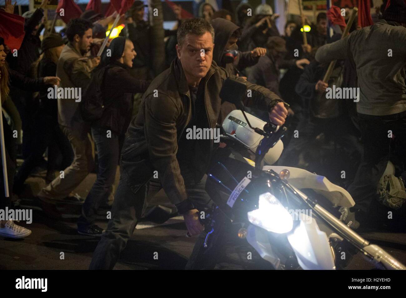 RELEASE DATE: July 29, 2016 TITLE: Jason Bourne STUDIO: Universal Pictures DIRECTOR: Paul Greengrass PLOT: The CIA's most dangerous former operative is drawn out of hiding to uncover more explosive truths about his past STARRING: Matt Damon as Jason Bourne (Credit Image: c Universal Pictures/Entertainment Pictures/) Stock Photo