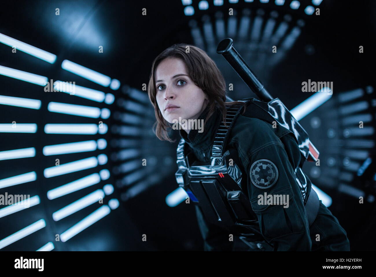RELEASE DATE: December 16, 2016 TITLE: Rogue One: Rogue One aka A Star Wars Story STUDIO: Lucasfilm DIRECTOR: Gareth Edwards PLOT: Rebels set out on a mission to steal the plans for the Death Star STARRING: Jyn Erso (Felicity Jones)  (Credit Image: c Lucasfilm/Entertainment Pictures/) Stock Photo