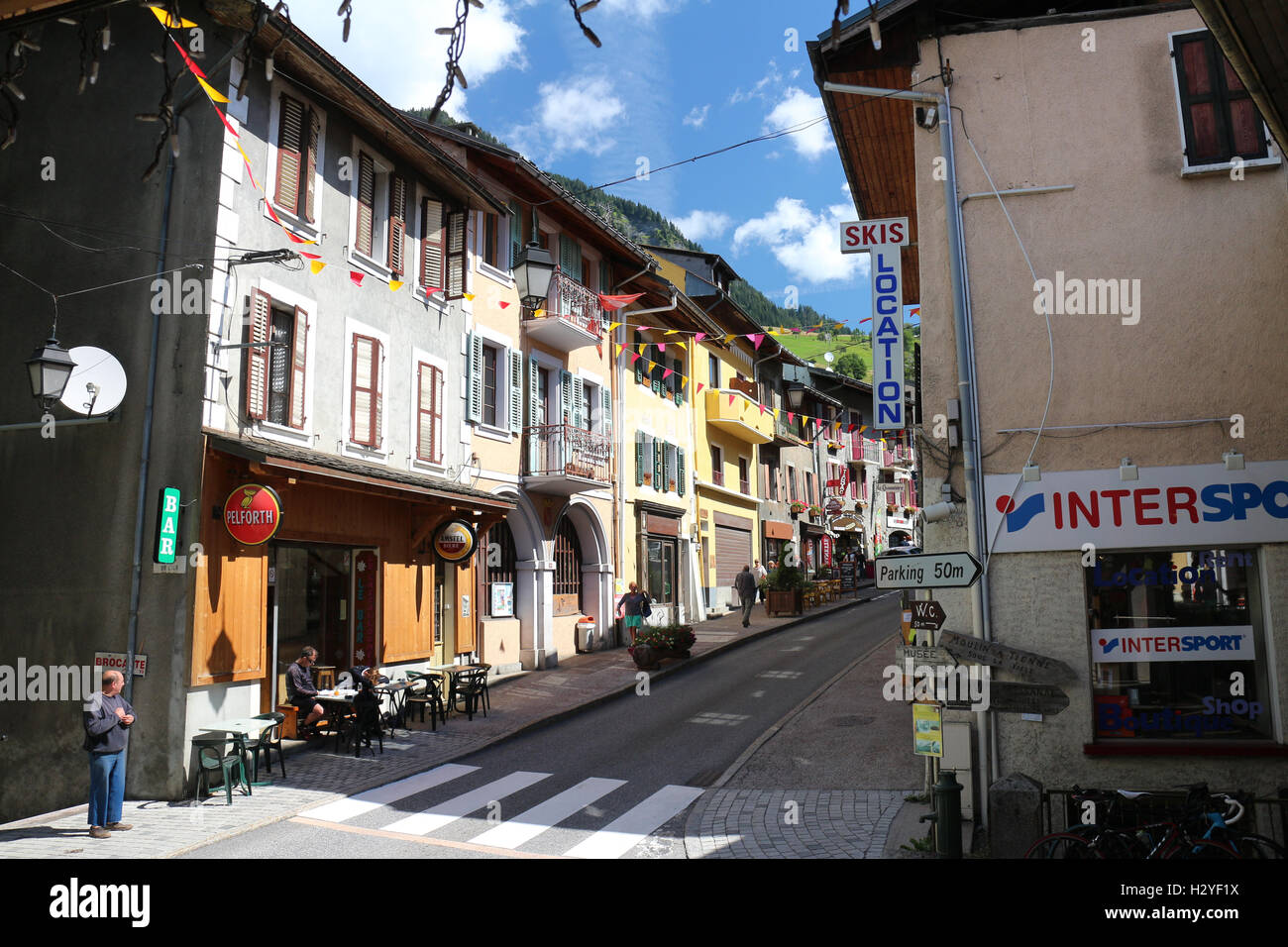 Flumet (Haute Savoie,France) Stock Photo