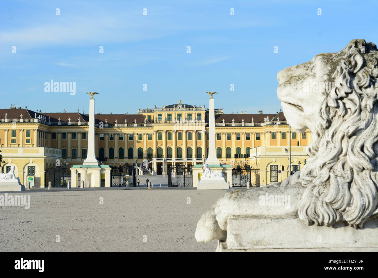 Wien, Vienna: palace chateau Schloss Schönbrunn, 13., Wien, Austria Stock Photo