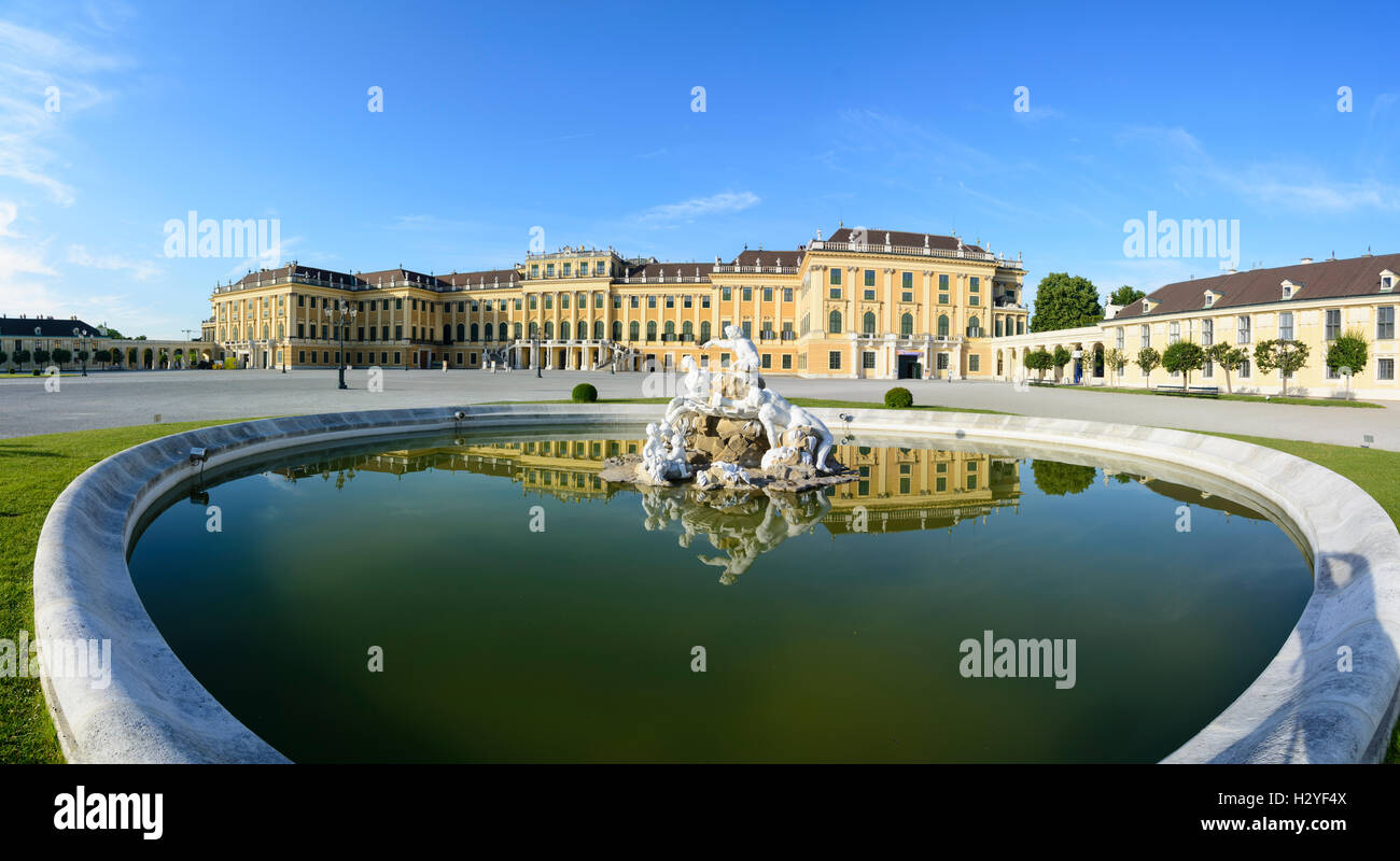 Wien, Vienna: palace chateau Schloss Schönbrunn, 13., Wien, Austria Stock Photo