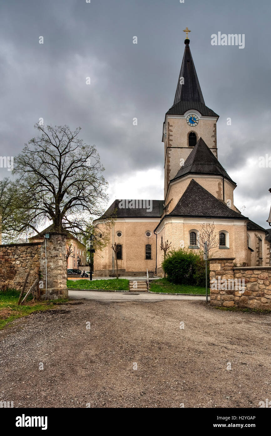 Parish Church in Weitra, Waldviertel, Lower Austria, Austria, Europe Stock Photo
