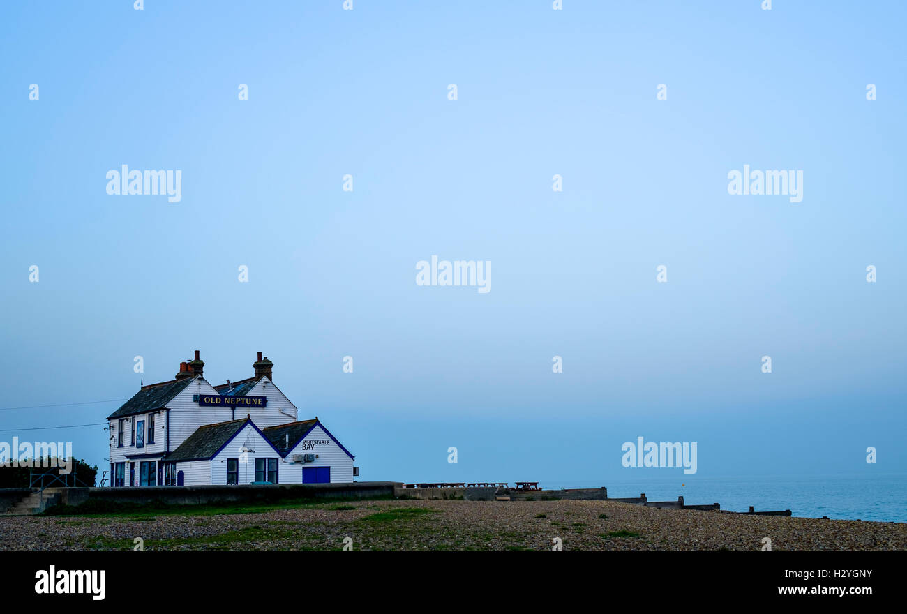 House on the beach in Whitstable, Kent, England, United Kingdom Stock Photo