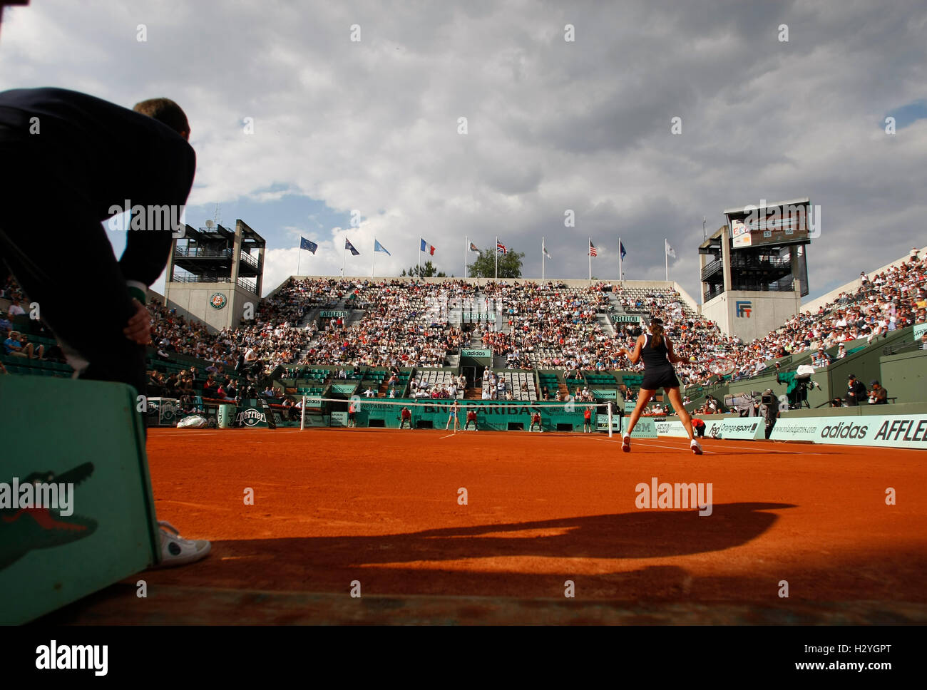 Aleksandra Wozniak, Canada, French Open 2010, ITF Grand Slam Tournament, Roland Garros, Paris, France, Europe Stock Photo