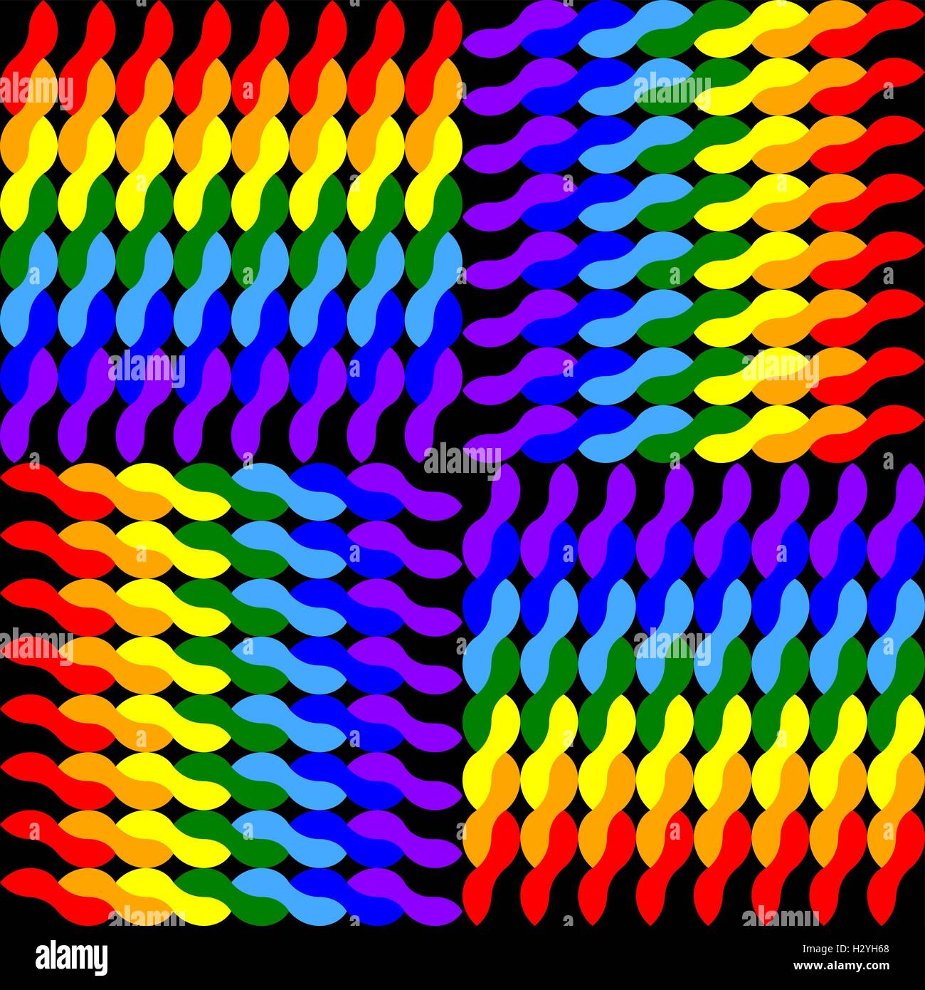 twisted pattern on black background Stock Vector Image & Art - Alamy