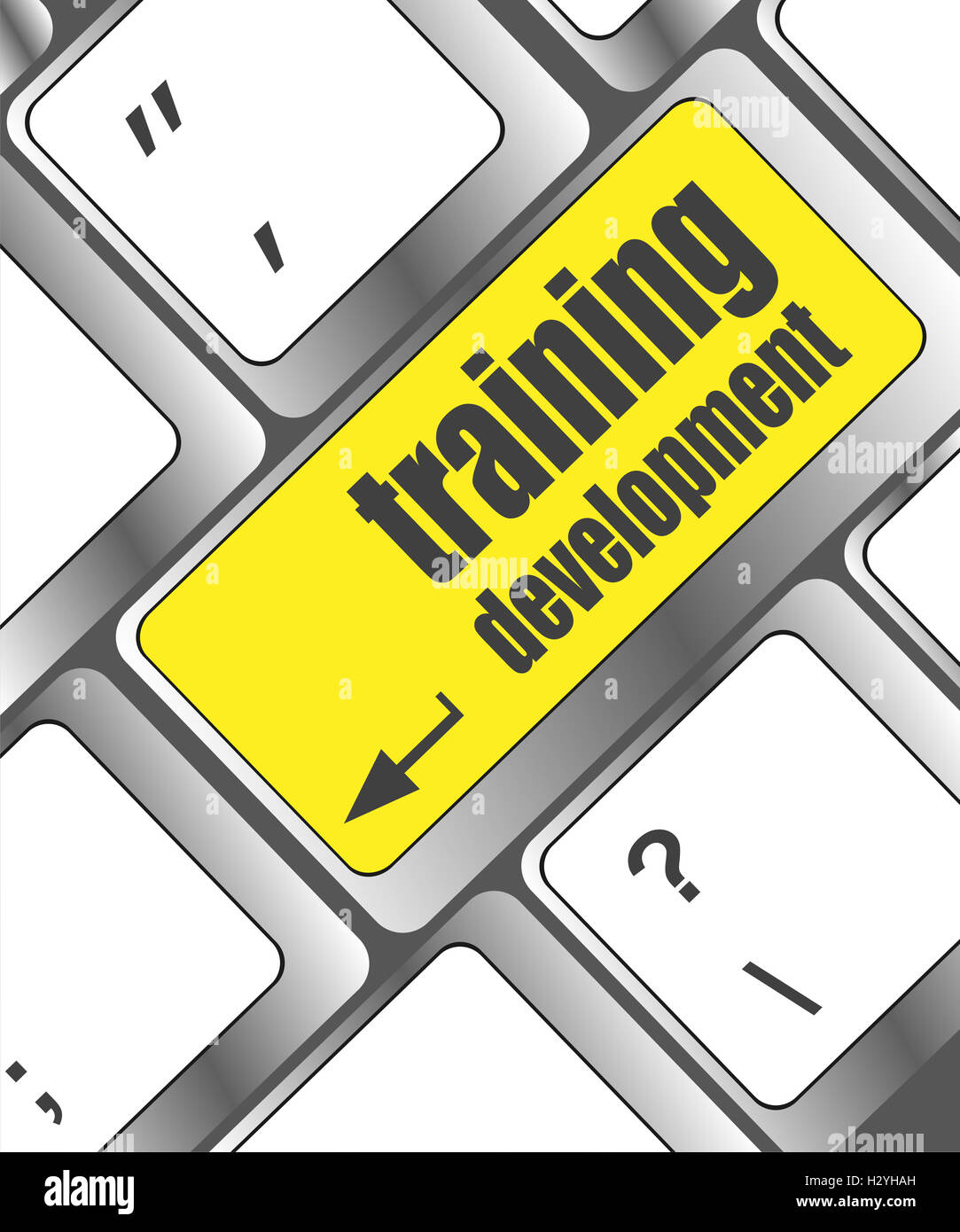 Education concept: computer keyboard with word Training development ...