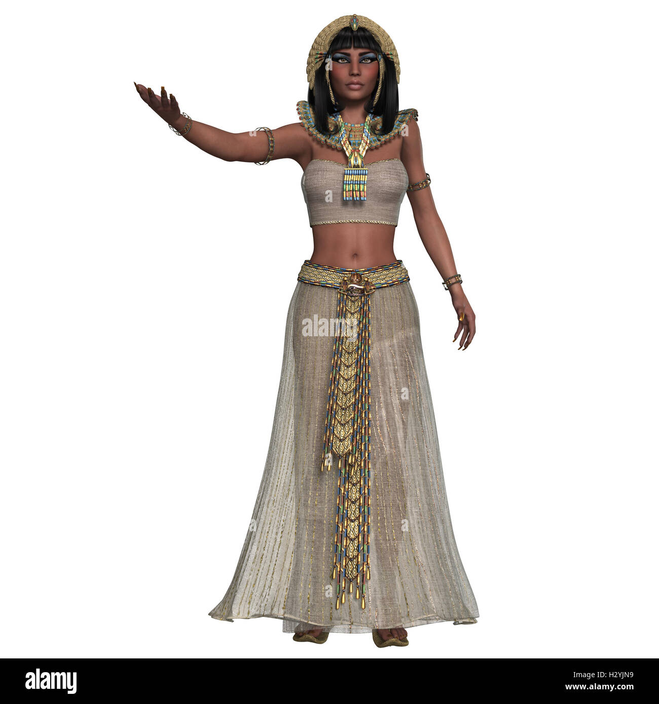 Egyptian Woman Attire Stock Photo