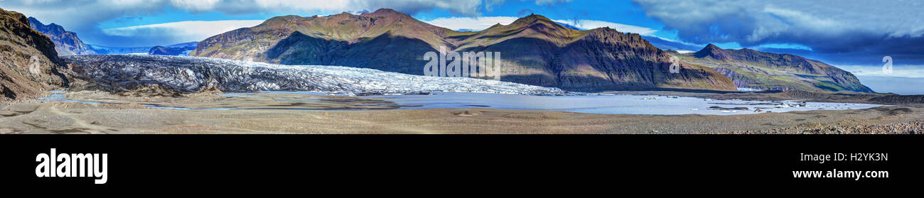 skaftafellsjokull glacier in... Stock Photo