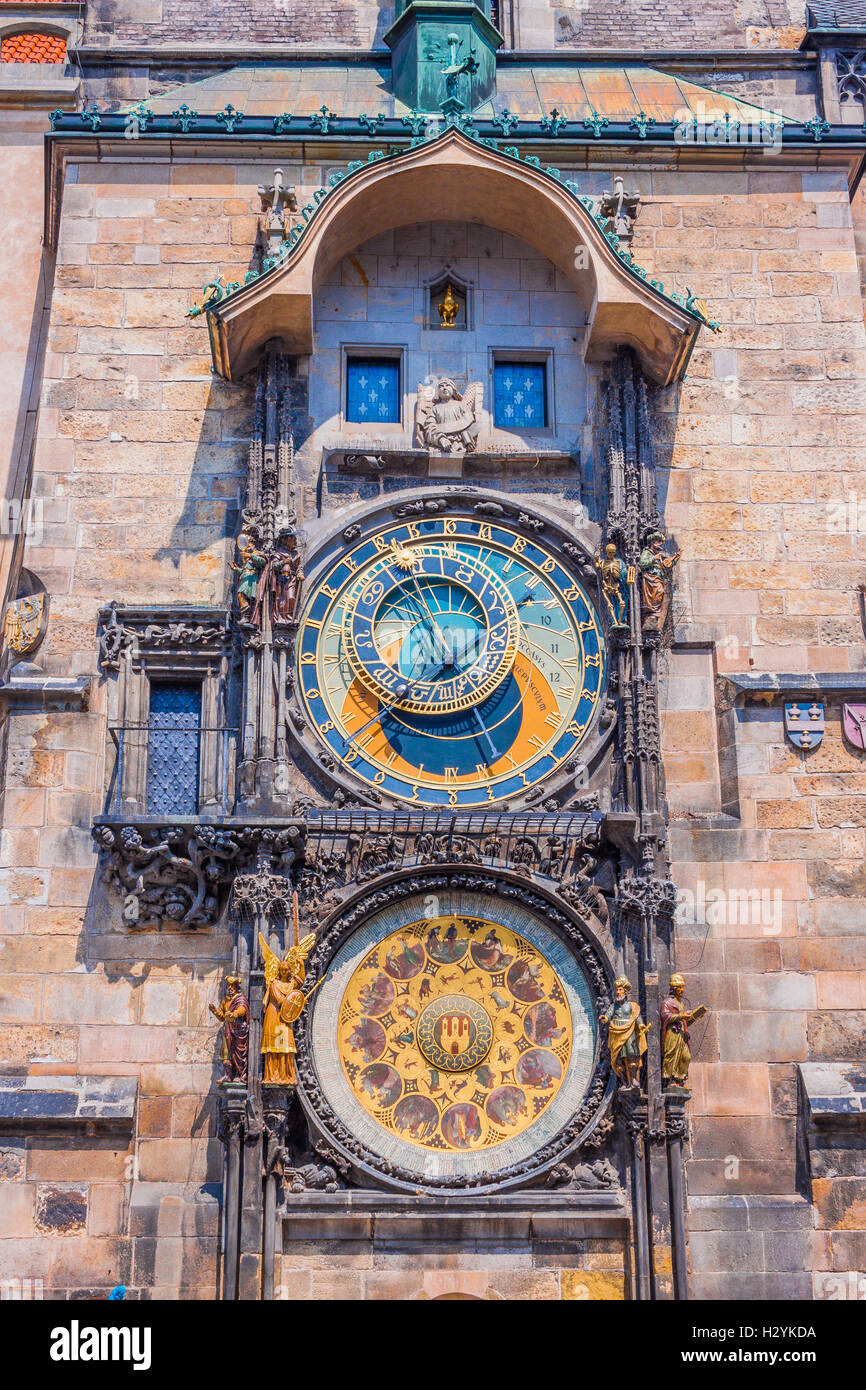 Astronomical Clock. Prague. Czech Republic Stock Photo