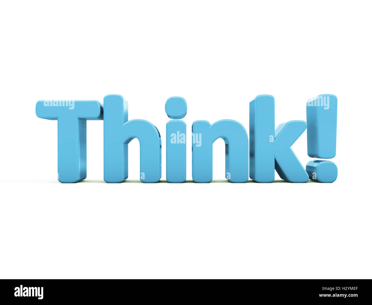 3d Think Stock Photo