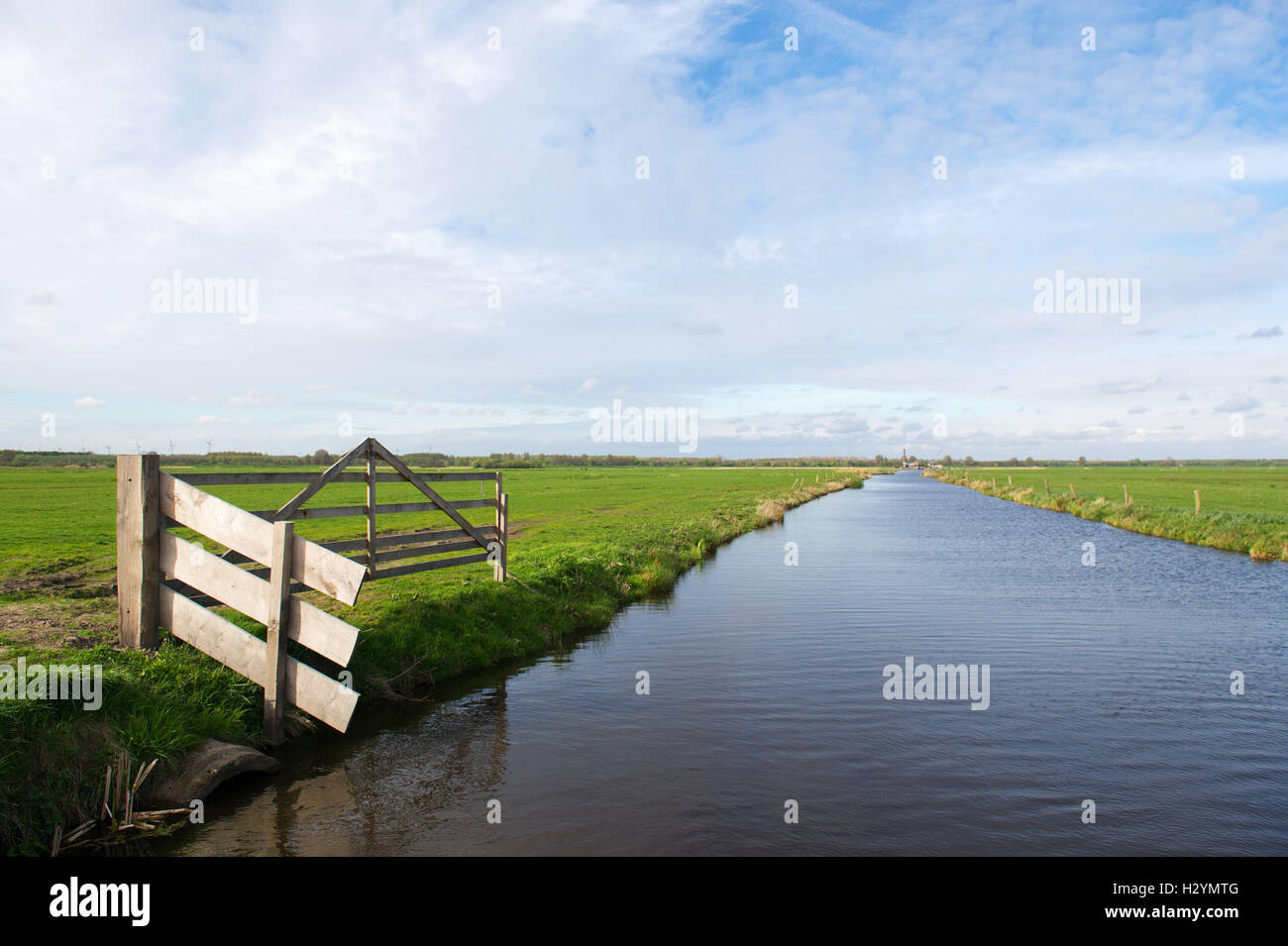 Dutch polder Arkemheen Stock Photo