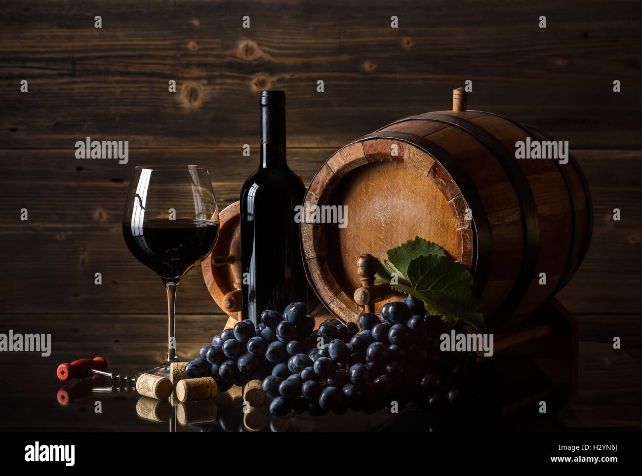 Still life with red wine Stock Photo - Alamy
