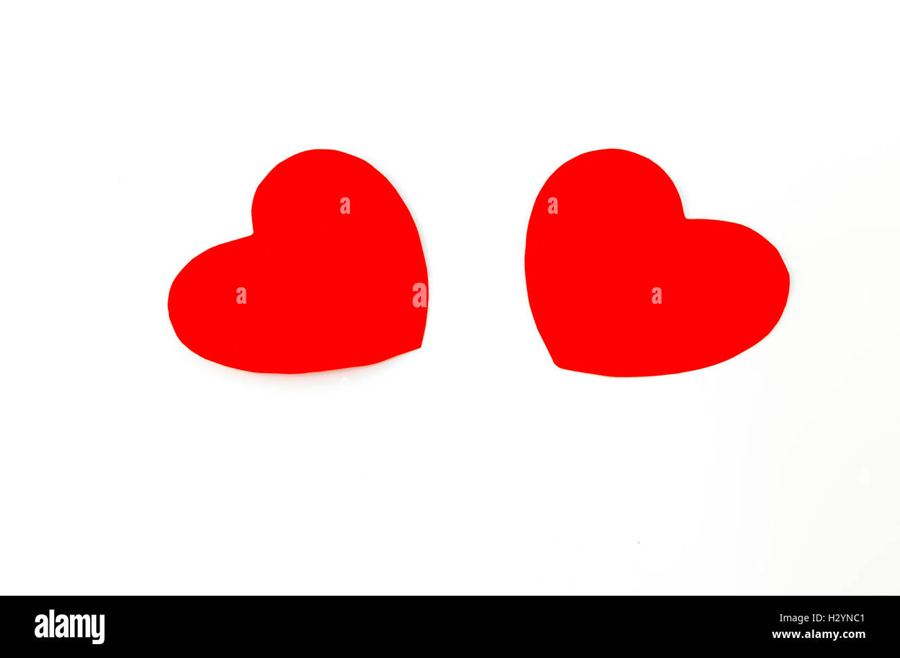 red heart isolated on white Stock Photo - Alamy