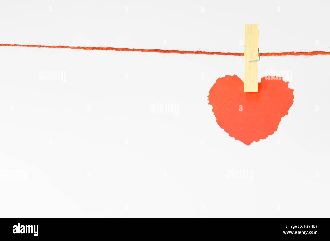 red heart isolated on white Stock Photo - Alamy