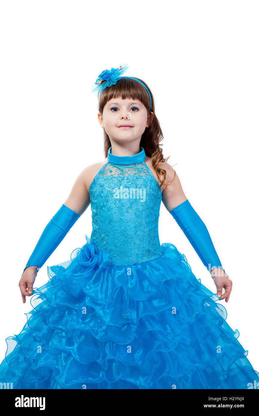 Portrait of cute smiling little girl in princess dress Stock Photo - Alamy