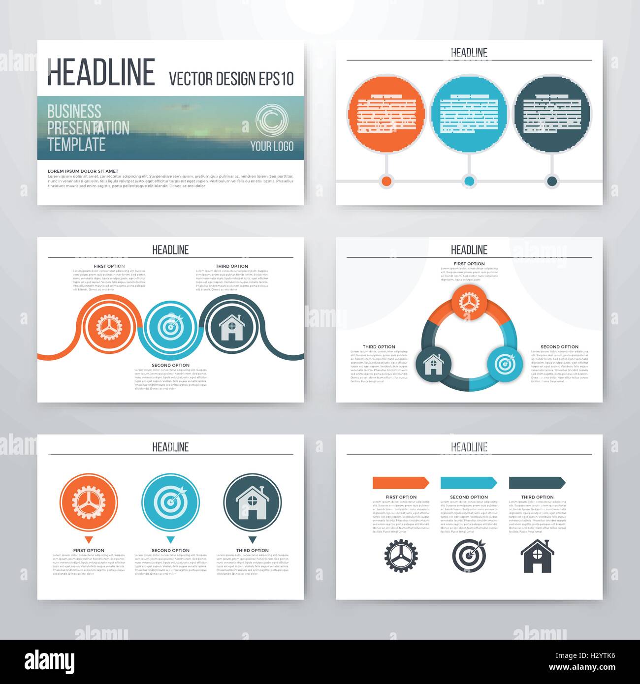 Infographics presentation template flat design Stock Vector Image & Art ...