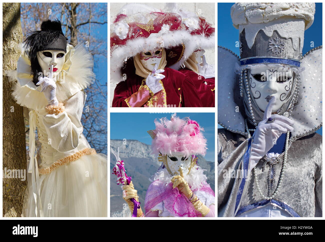 Venetian carnival at Annecy, France Stock Photo