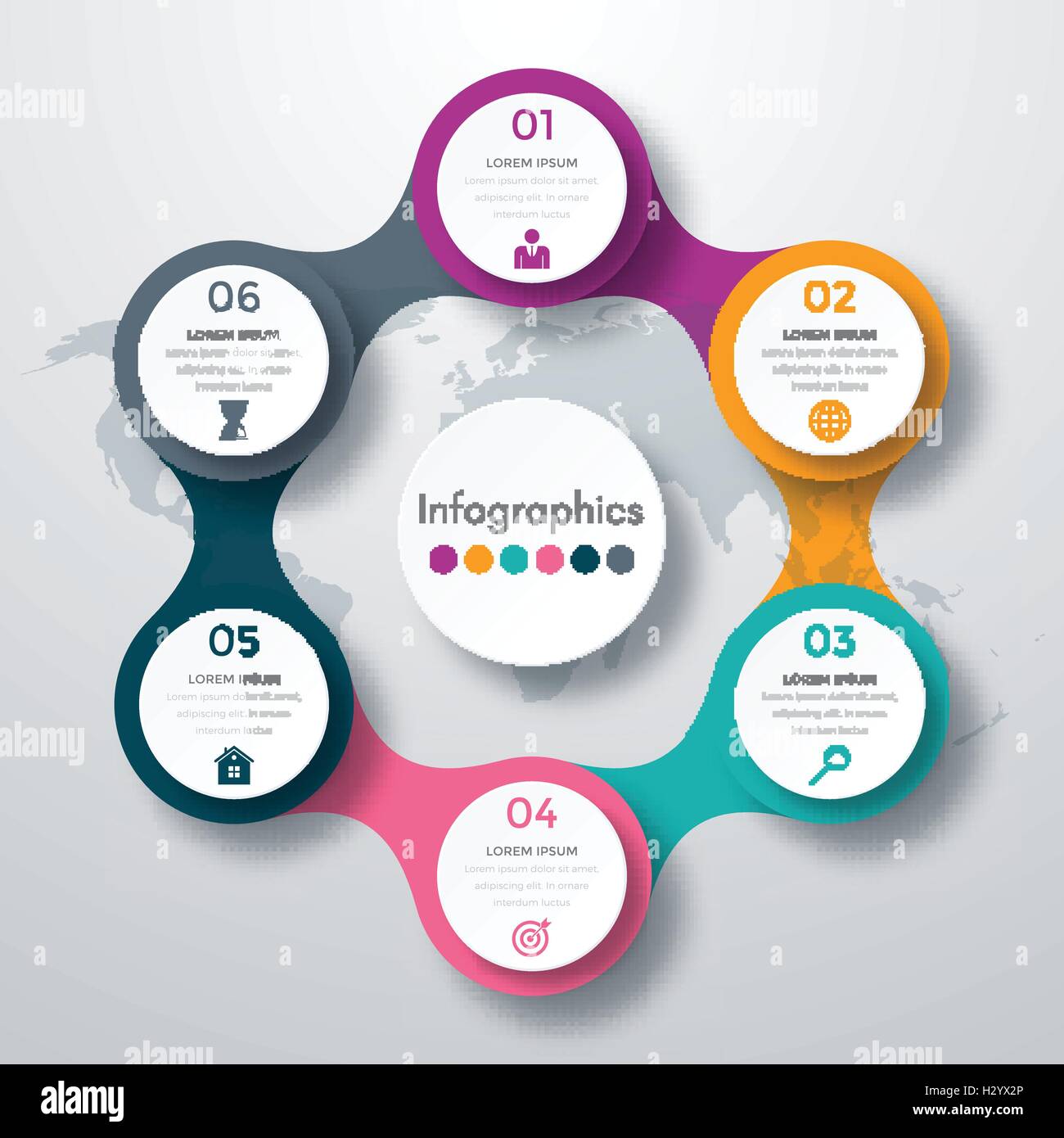 Infographic design with colored Stock Vector Image & Art - Alamy