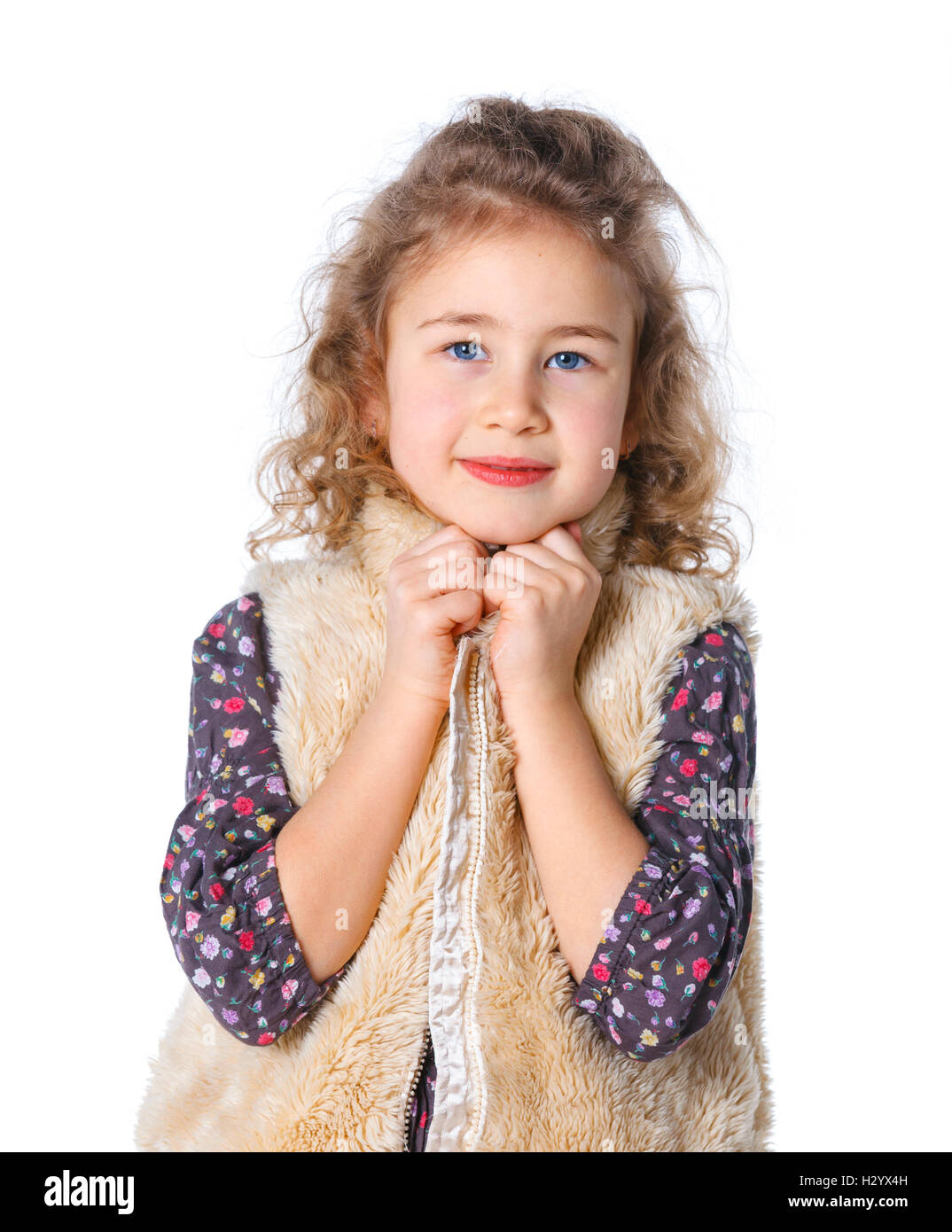 girl in winter clothes Stock Photo