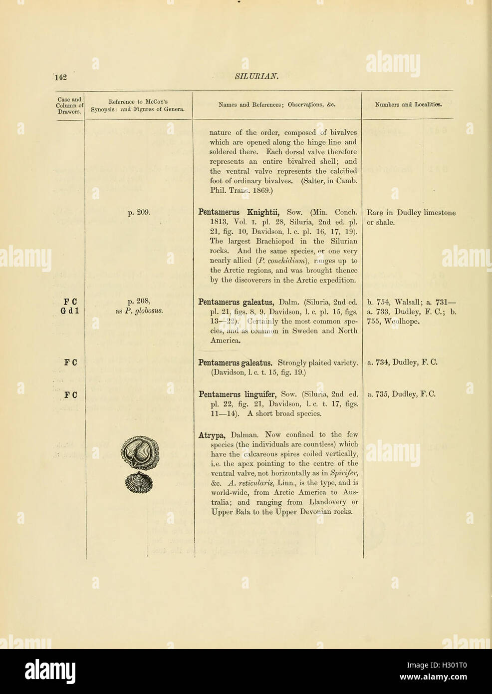 This catalog presents an extensive collection of Cambrian and Silurian