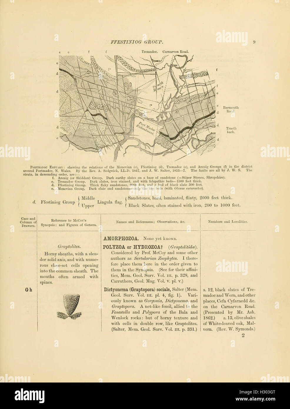 This catalog lists the Cambrian and Silurian fossils in the Geological