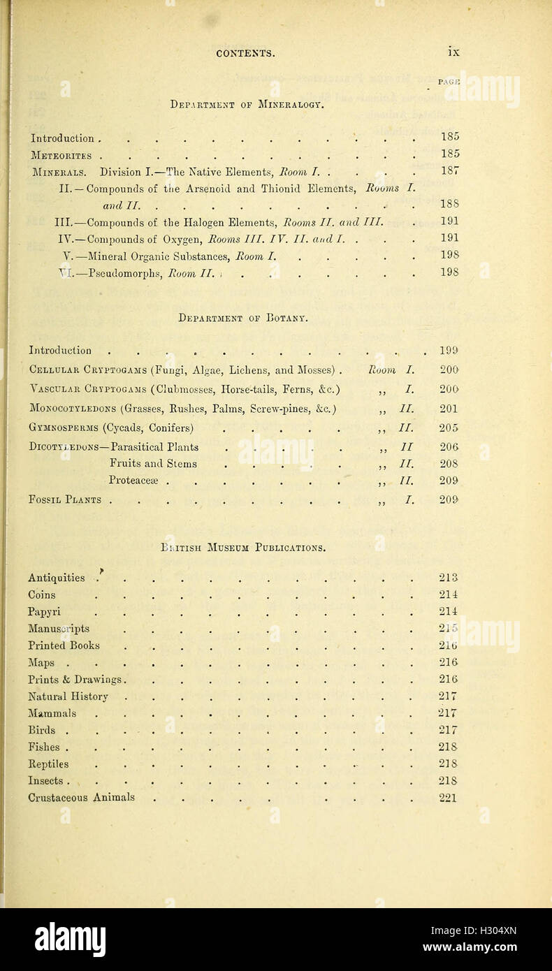 A guide to the exhibition rooms of the Departments of Natural History