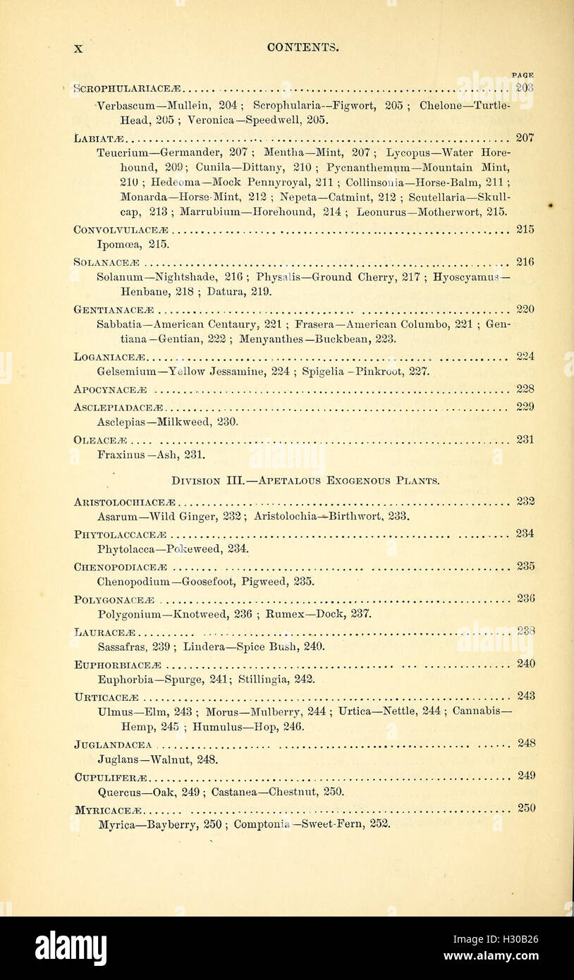 A manual of the medical botany of North America (Page x) BHL401 Stock ...