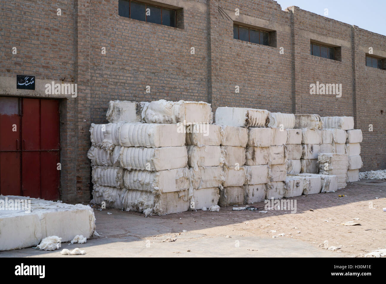 Raw cotton , cotton mill Multan Pakistan Stock Photo Alamy